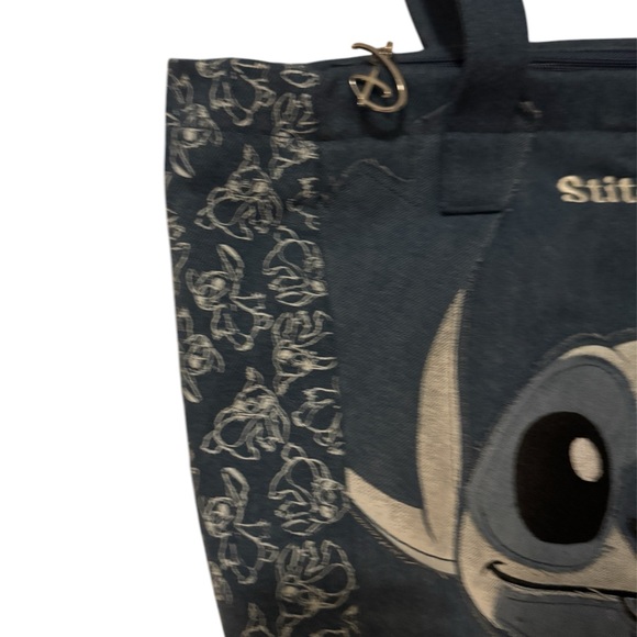 Stitch Blue Denim Tote Bag - Picture 11 of 13